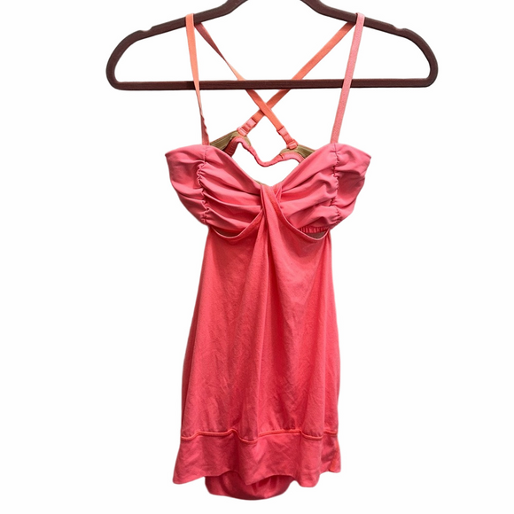 lululemon athletica Tops - Lululemon Strappy Hot Pink Skinny Strap Tank Top Size 4